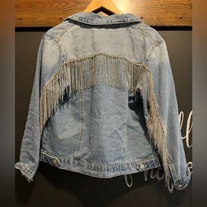 ✨RHINESTONE TASSEL DENIM JACKET✨